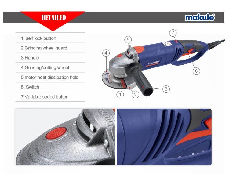 1050W Mini Electric Angle Grinder of Makute Model (AG010)