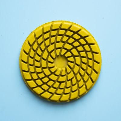 Qifeng Manufacturer Power Tools 125mm 7 Steps Wet Polishing Pads for Marble/ Granite