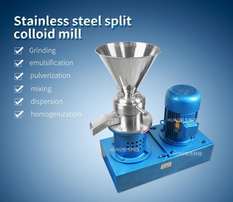 Food Machinery Commercial Vertical Peanut Butter Making Machine Colloid Mill