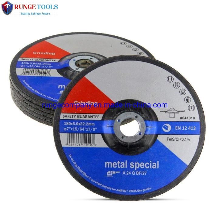 Metal Stainless Steel Inox Grinding Disc Depressed Center Grind Wheel 7/8-Inch Arbor (4-1/2-Inch, 10) for Angle Grinder Power Tools