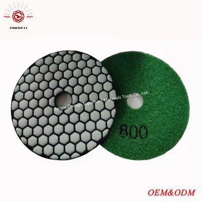 100mm Diamond Dry Flexible Polishing Pads for Stone