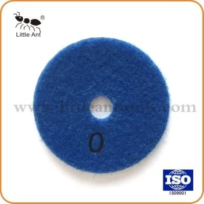100mm Pressed Hot Sale Diamond Flexible Dry Polishing Pads for Marble/Granite