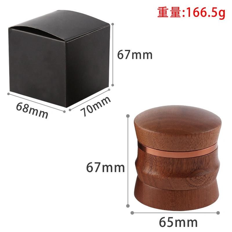 High Quality 4 Parts Wooden Herb Grinder 65mm Grinder