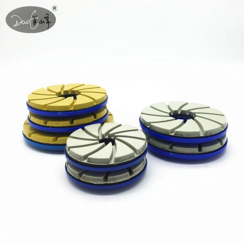 Daofeng 6inch 150mm Snail Lock Edge Countertop Polishing Pad