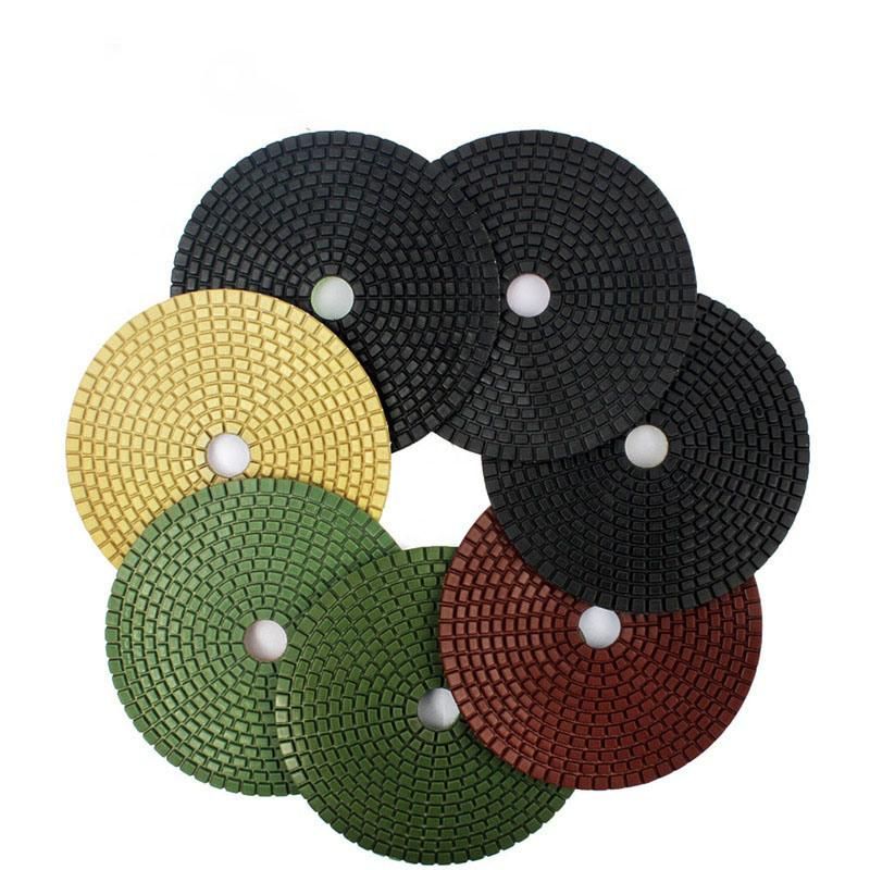 3 Inch Resin Wet Flexible Diamond Granite Tools Polishing Pads for Stone Marble Grinding