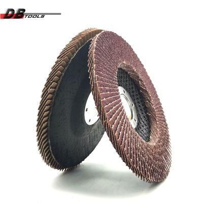 5&quot; 125mm Flap Disc Sanding Disc 22mm Hole a/O Abrasive T29 Conical Assorted for Metal