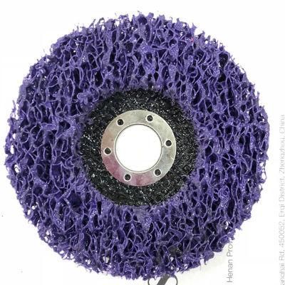 4&quot; Chinese Manufacturer Purple Clean and Strip Disc with Wholesale Price for Metal Wood Stone Polishing