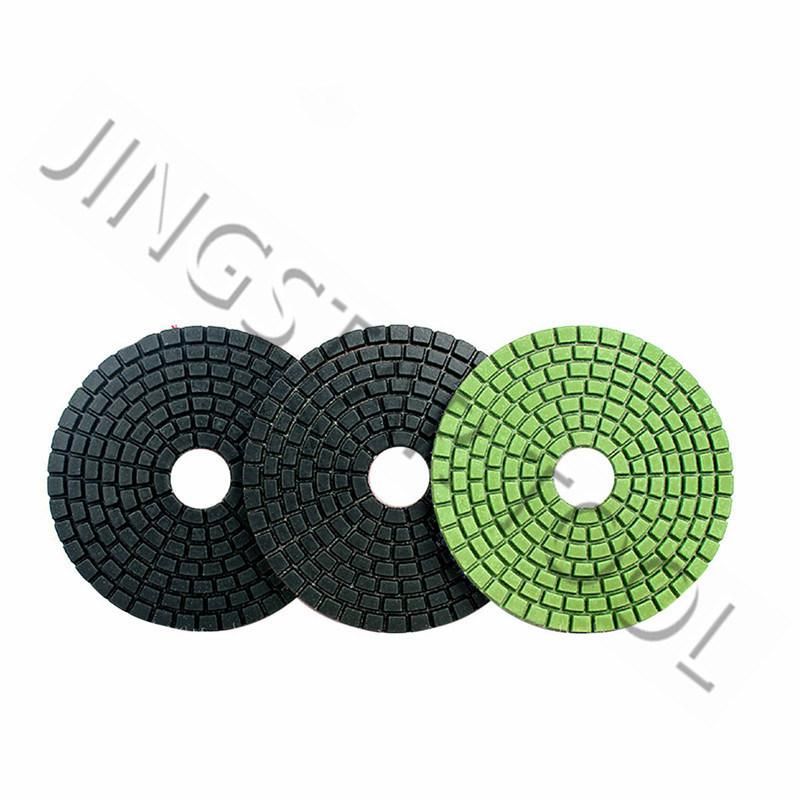 3-Step Diamond Polishing Pads for Wet or Dry Granite Polishing and Marble Polishing