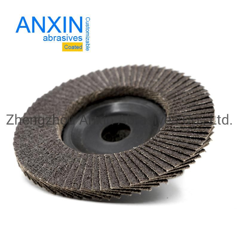 Flap Disc with Plastic Bore for Steel and Stainless Steel, Calcined a/O