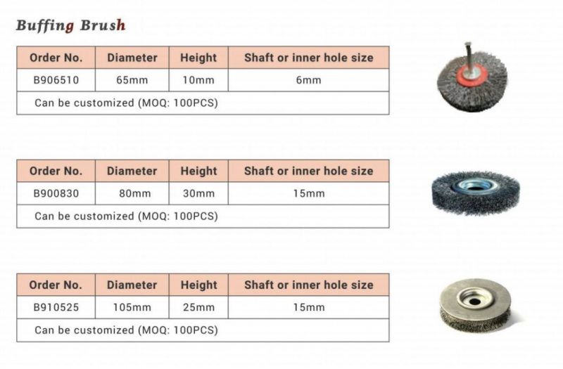 Customized Steel Wire Grinding Wheels