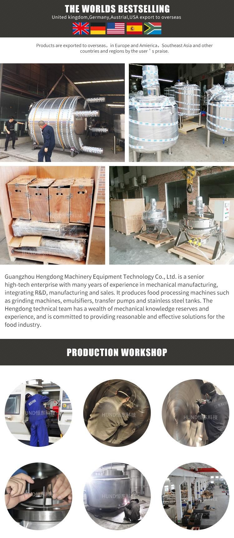 Food Machinery Commercial Vertical Peanut Butter Making Machine Colloid Mill
