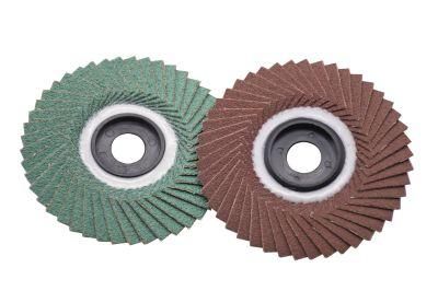 4.5&quot; 80# Aluminium Oxide Flower Radial Flap Disc with Good Hand Feeling Suitable for Metallurgy Automobile Paint Removing in Korea Market
