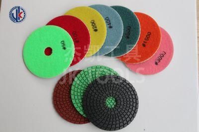 Hot Sale Russia 4inch Diamond Polishing Pad Wet Grinding Disc