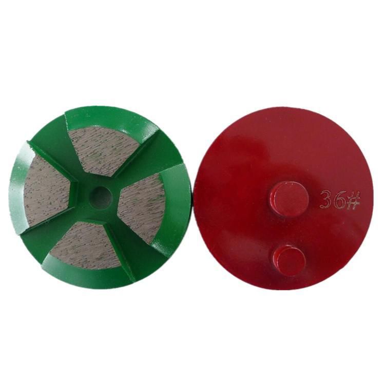 3 Inch D80mm Diamond Grinding Disc with Two Pins Diamond Polishing Pads for Concrete and Terrazzo Floor