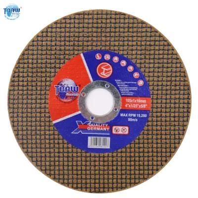 High Quality 4&quot; Super Thin Grinding Cutting Wheel for Metal Iron Steel Angle Iron Black Disco De Corte