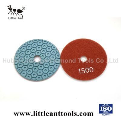 100mm 4&quot; 3000 Grit Dry Wet Diamond Polishing Pad for Granite Marble Stone Polishing