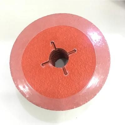 4.5&prime;&prime; Zirconia and Ceramic Resin Fiber Disc Grinding Disc for Metal Stainless Steel Wood Iron Polishing