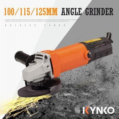 Kynko 100mm 720W Slim Body Rear Switch Angle Grinder Professional Power Tools