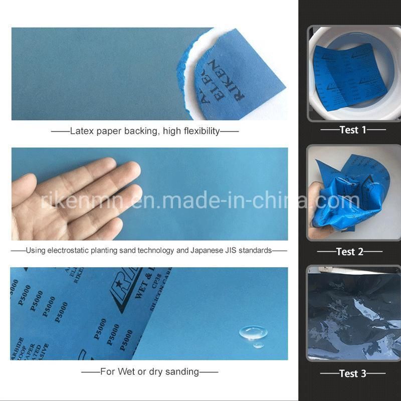 9*11′ ′ Waterproof Emery Paper Abrasive Paper for Construct and Paint