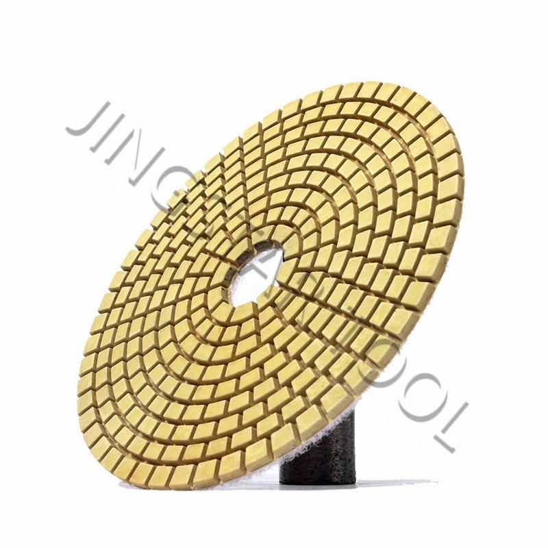 Wet Flexible Round Resin Bonded Polishing Pads for Granite Marble