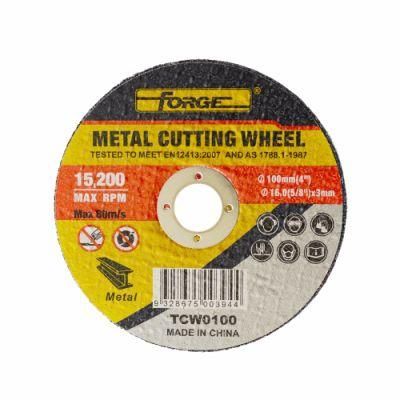100*3*16mm Flat Type Cut Disc Cutting-off Wheel for Metal