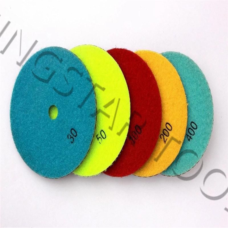 Wet Polishing Pad Diamond Resin Copper for Stone Marble Granite