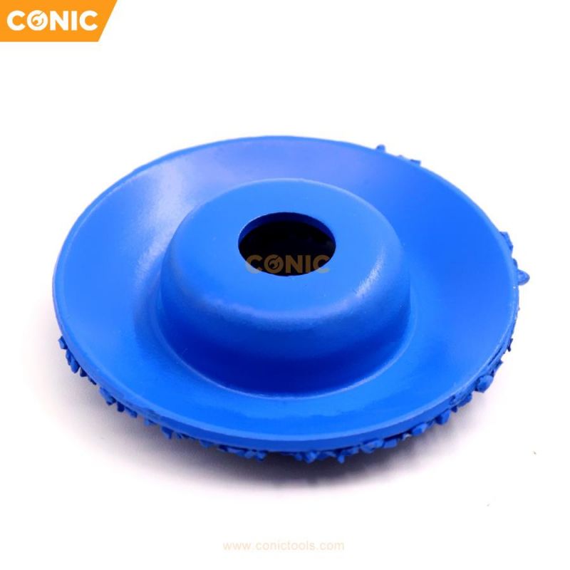 50mm Curved Brazed Tungsten Carbide Grinding Wheel Abrasive Disc with Carbide Brazed