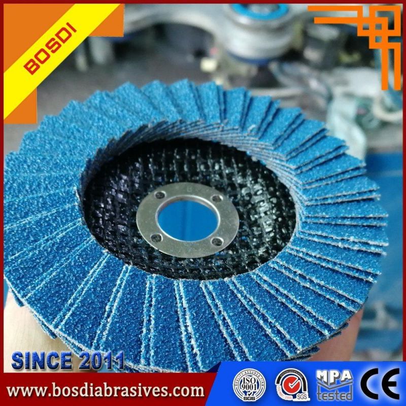 Flap Disc with Vsm Sand Cloth for Stainless Steel and Other Metal, Deerfos cloth
