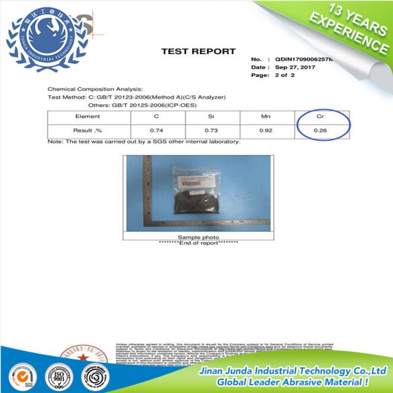 Material Cast Steel Grit for Sandblasting/ Abrasives