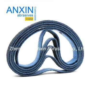 Surface Polishing Narrow Belt in Blue Color