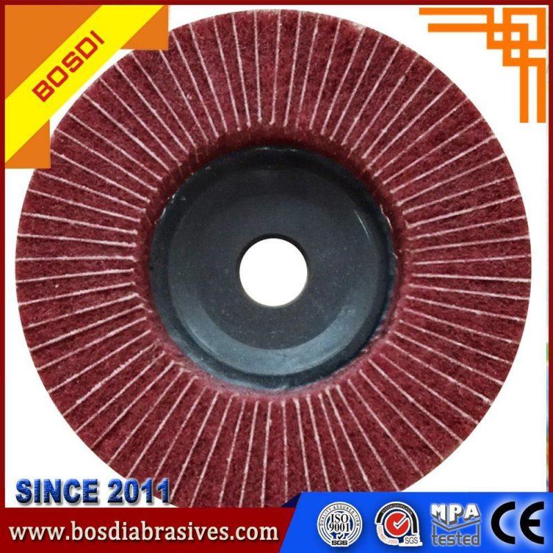 5" Inch Non Woven Upright Flap Wheel for Polishing Tainless Steel