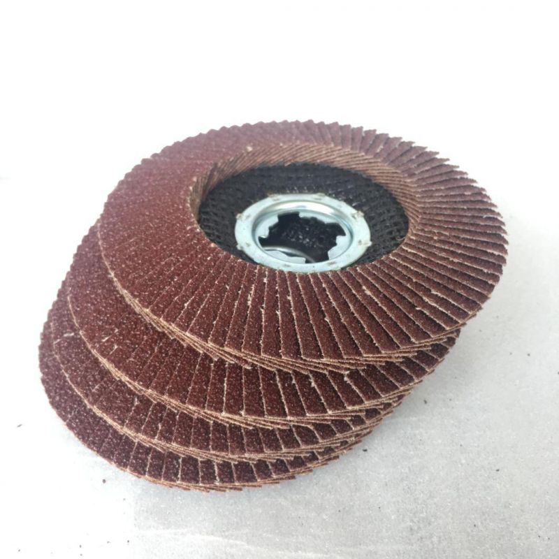 High Quality Premium Wear-Resisting X Lock 115mm/125mm Aluminium Oxide Flap Disc for Grinding Stainless Steel and Metal