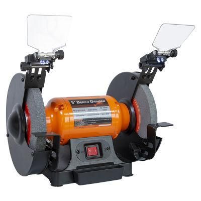 High Quality 220V 500W 200mm DIY Bench Grinder with CE for Hobby