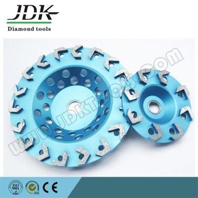 Small Arrow Segment Diamond Grinding Cup Wheel for Concrete