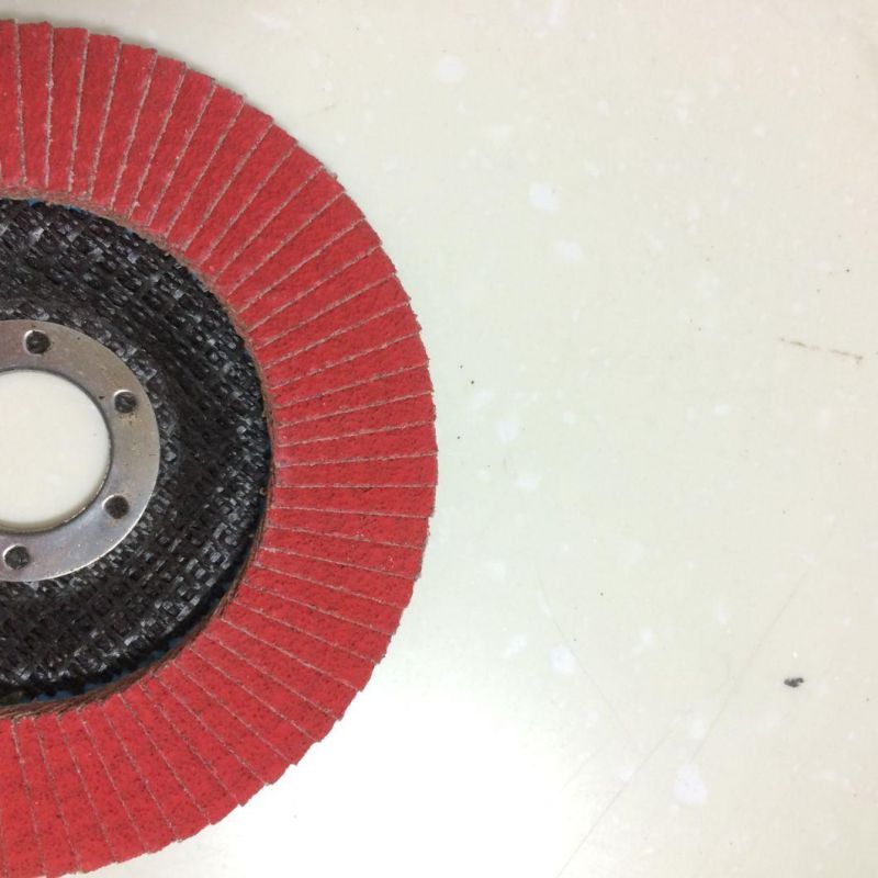 115mm Ceramic Grain Flap Disc for Grinding Stainless Steel and Metal