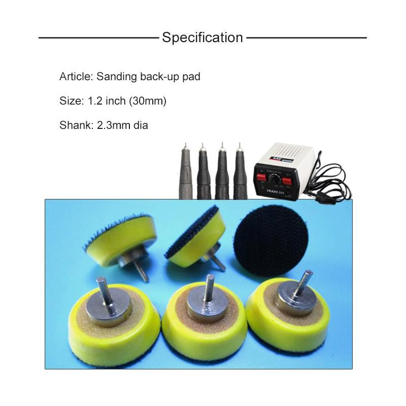 1.2 Inch 30mm Hook & Loop 2.35mm Shank Sanding Disc Backing Pad Backup