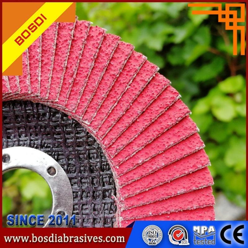 Zirconia Coated Flap Wheel Grinding for Aluminum /Metal/Stainless Steel Surface Polishing