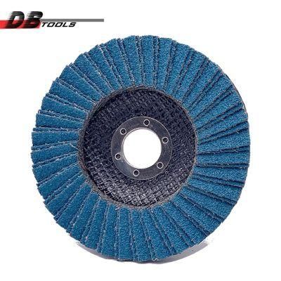 Flap Disc Double Sheets for Stainless Steel a/O with Blue Color 90mm Glassfiber Backing