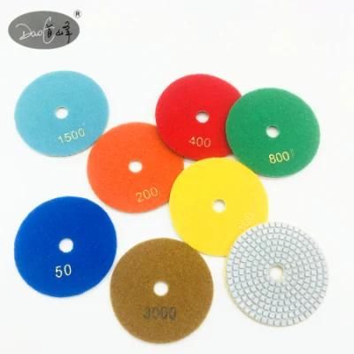 Daofeng 6inch 150mm Diamond Grit Polishing Pads for Granite Marble