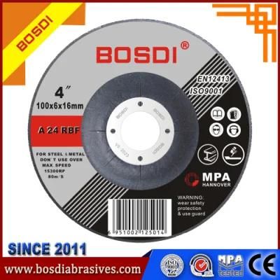 4&quot; Inch Grinding Wheel for Metal and Inox with MPa Certificate