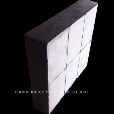Abrasive Resistant High Alumina Rubber Backed Ceramic Liner