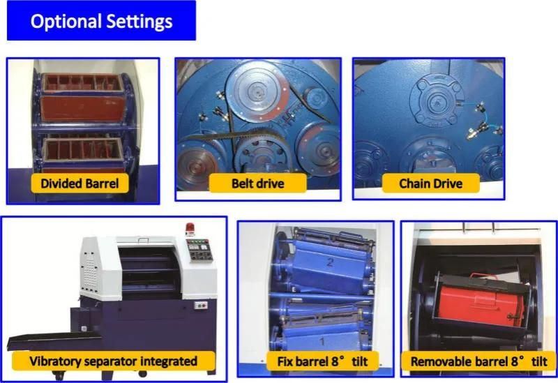 Burr Removal Methods Machines Centrifugal Barrel High Energy Barrel Tumbler