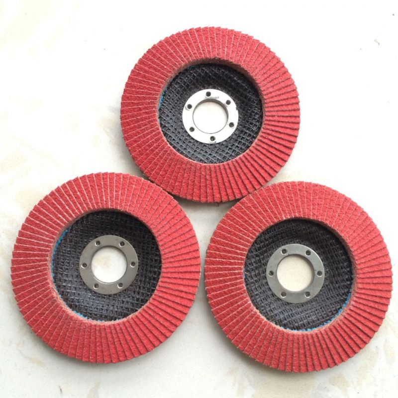 115mm Ceramic Grain Flap Disc for Grinding Stainless Steel and Metal