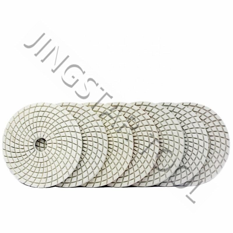 75mm 100mm 125mm 7 Steps Diamond Polishing Pad for Engineered Stone Es Artificial Stone Quartz