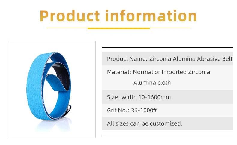 Zirconia Alumina Sanding Belts Abrasive Belt for Polishing