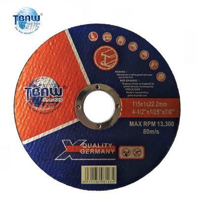 115*1.0*22mm Abrasive Cutting Wheel Cut off Disc T41 Euro Market