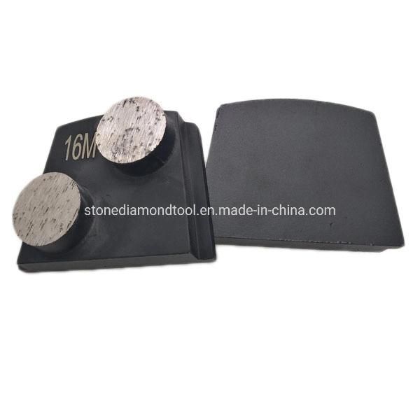 Double Button Round Segments Phx Metal Diamond Grinding Disc Pad