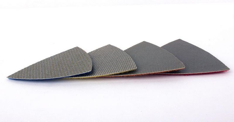 Triangle-Electroplated Polishing Pads