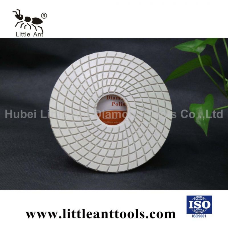 7" Resin Wet Diamond Polishing Pad for Light Granite, Marble with Sharp, Long Lifespan