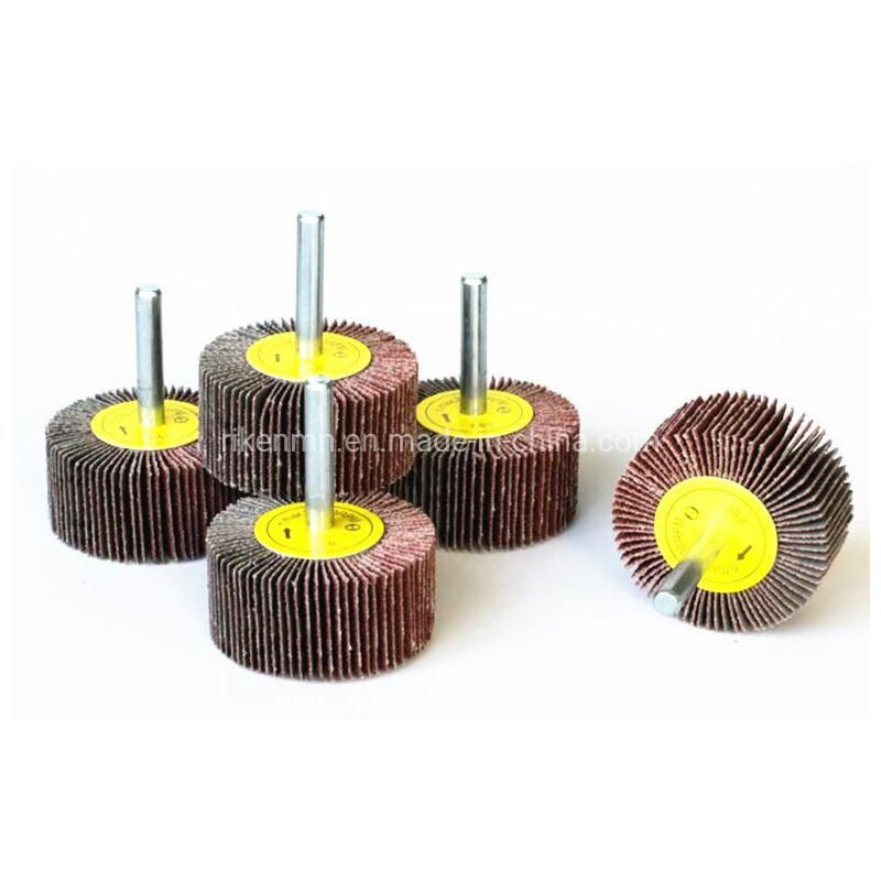 Spindle Mop Abrasive Sanding Mounted Flap Wheel Grinding Wheel with Shaft Shank